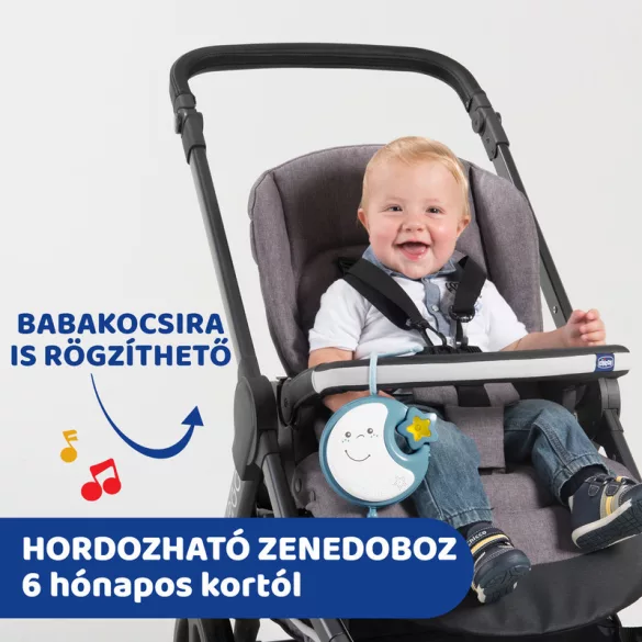 Chicco Next 2 Dreams hudobný otočný projektor – nočné svetlo modré