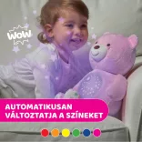 Chicco Baby Bear plyšový medvedík s projektorom a nočným svetlom – ružový