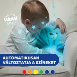 Chicco Baby Bear plyšový medvedík s projektorom a nočnou lampičkou – modrý
