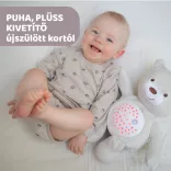 Chicco Baby Bear plyšový medvedík s projektorom a nočnou lampičkou – neutrálna farba