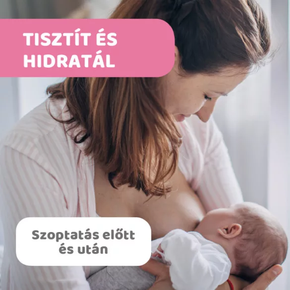 Chicco Utierky na prsia pred a po dojčení – 72 ks, s vitamínom E, glycerínom a prebiotikom Biolin®