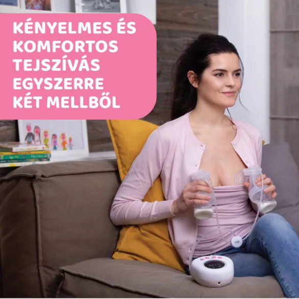 Chicco Elektrická odsávačka mlieka Double doma a na cestách