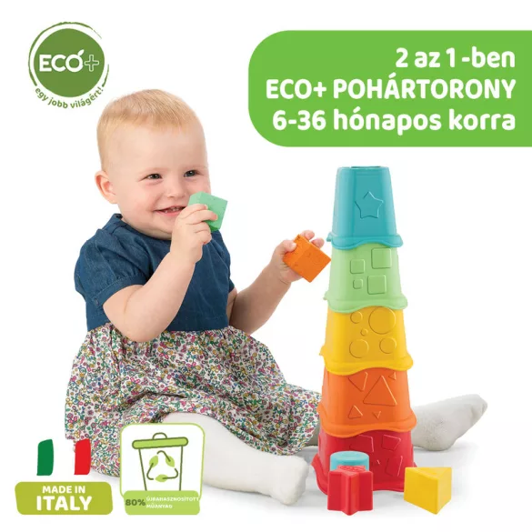 Chicco Veža na poháre 2 v 1 z ekologického plastu ECO+