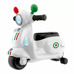   Detský skúter Chicco Vespa Primavera Italia, 12–36 mesiacov, s pohonom nohou, biely