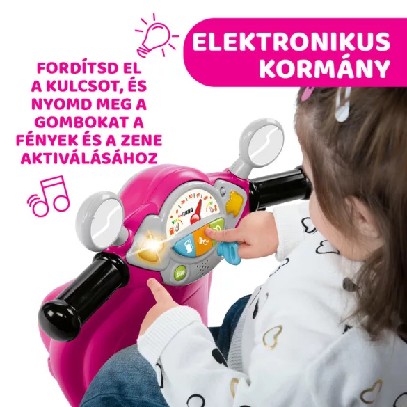 Chicco Vespa Primavera kolobežka 12–36 mesiacov, s pohonom nohou, ružová