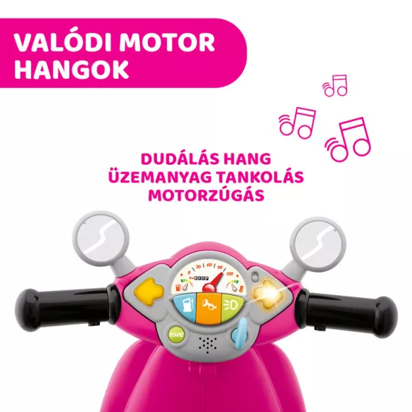 Chicco Vespa Primavera kolobežka 12–36 mesiacov, s pohonom nohou, ružová