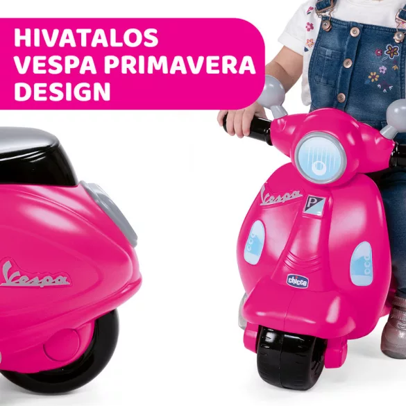 Chicco Vespa Primavera kolobežka 12–36 mesiacov, s pohonom nohou, ružová