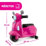 Chicco Vespa Primavera kolobežka 12–36 mesiacov, s pohonom nohou, ružová
