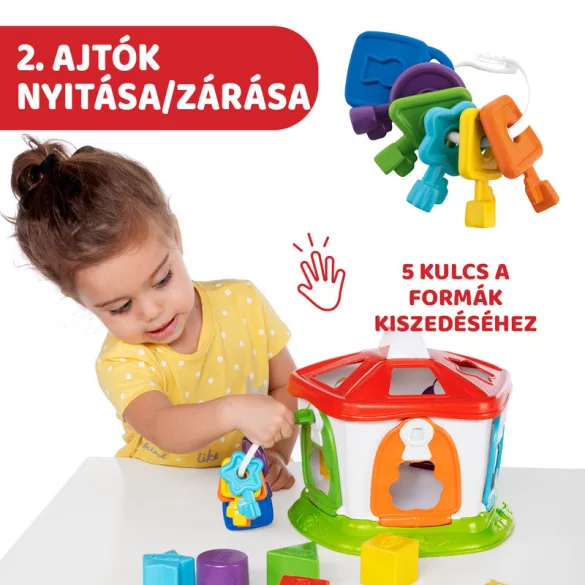 Chicco Smart2Play domček s kľúčmi, hračka na rozvoj zručností