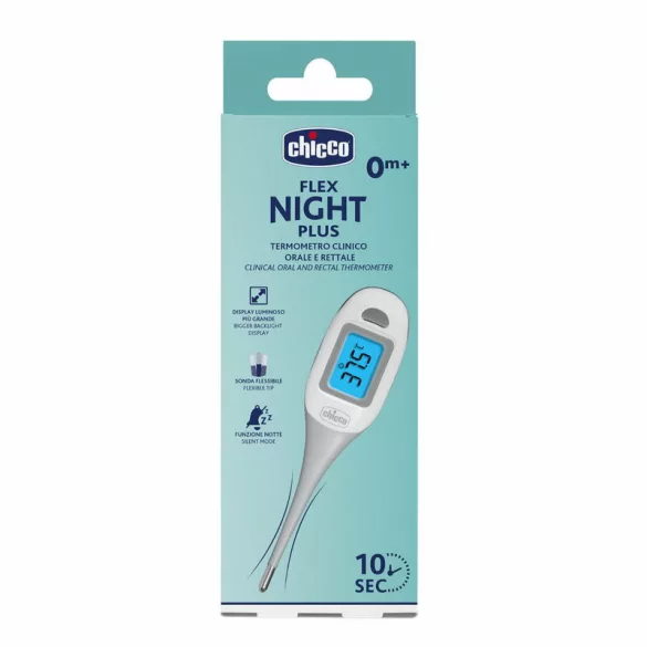 Chicco Flex Night Plus 10 mp klinický teplomer – rýchle meranie v noci