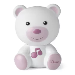Chicco Dreamlight medvedíčka lampa na batérie ružová