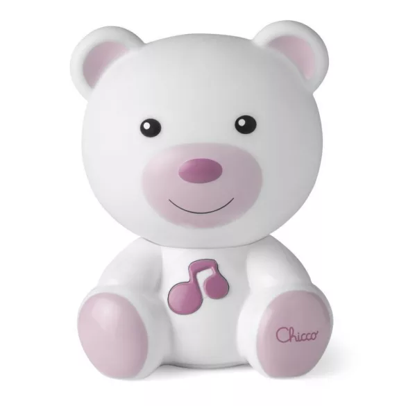Chicco Dreamlight medvedíčka lampa na batérie ružová