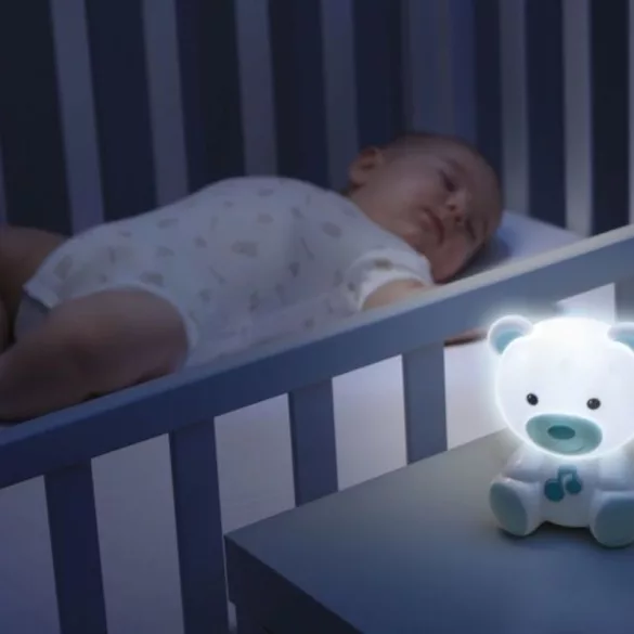 Chicco Dreamlight medvedíčka lampa na batérie modrá