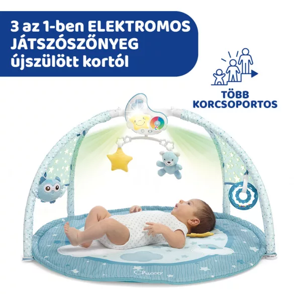 Chicco Hracie koberce s projektorom a mostíkom, modré