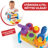 Chicco Montážny stôl a kufrík s náradím 2 v 1 – rozvojová hračka