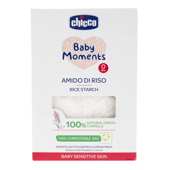 Chicco Ryžový škrob do kúpeľa 250 g – citlivá 100 % prírodná formula