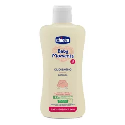   Chicco Kúpeľový olej 200 ml – citlivý bavlníkový olej a vitamín E