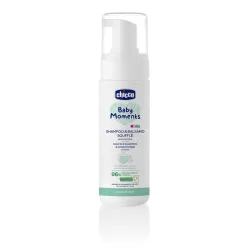   Chicco Penová šampón a kondicionér 150 ml – Kids s výťažkom z mandlí a broskýň