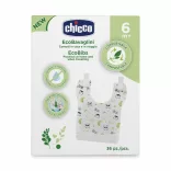 Chicco Eco Bibs rozložiteľné ekologické bryndáky, 36 ks, ekologický produkt