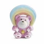 Chicco Rainbow Bear – medvedík s hudobným a svetelným projektorom, na batérie, ružový