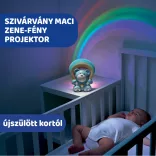 Chicco Rainbow Bear – hudobný a svetelný projektor s medvedíkom, na batérie, modrý