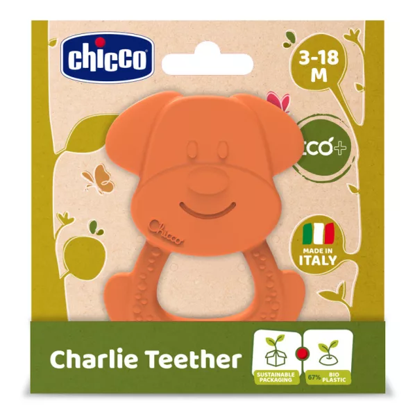 Chicco Charlie psí hryzátko ECO+ z bioplastu