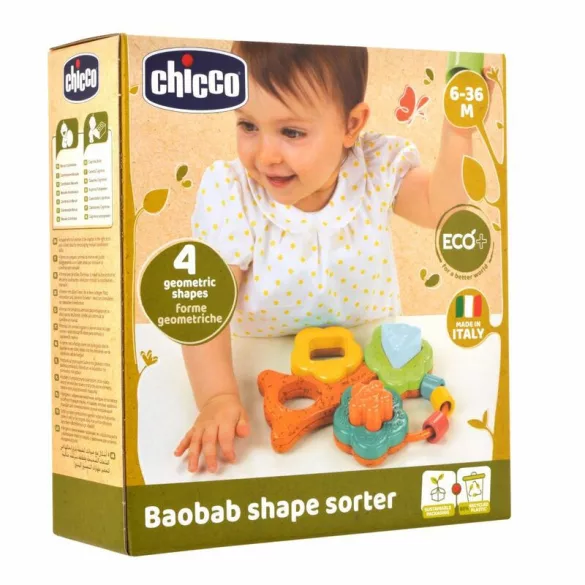 Chicco Baobab drevená skladačka ECO+ z ekologického plastu