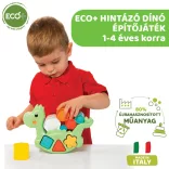 Chicco Hojdacia stavebná hračka s dinosaurom 2 v 1 ECO+ z ekologického materiálu