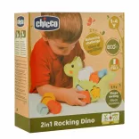 Chicco Hojdacia stavebná hračka s dinosaurom 2 v 1 ECO+ z ekologického materiálu