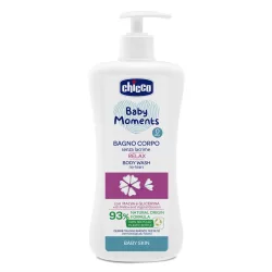   Chicco Kúpeľová voda Relax 500 ml – bezslzový výťažok z slezu a rastlinný glycerín