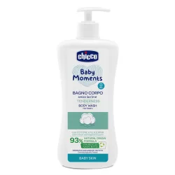   Chicco Kúpeľová emulzia Tenderness 500 ml – s výťažkom z bavlny, ktorý neštípe v očiach, a rastlinným glycerínom