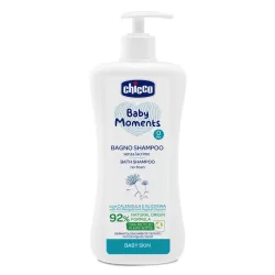   Chicco Kúpeľová voda a šampón 500 ml – bez slz, s nechtíkom a rastlinným glycerínom
