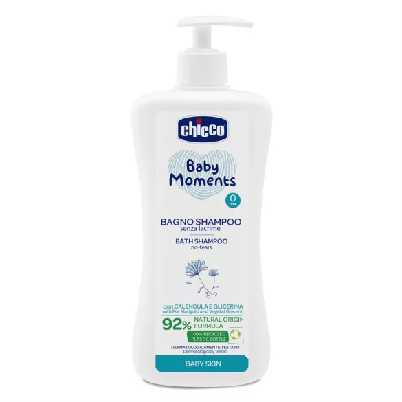 Chicco Kúpeľ a šampón 750 ml – bez slz s nechtíkom a rastlinným glycerínom