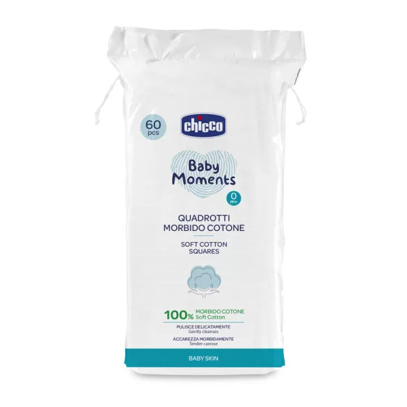 Chicco Vatové tampóny 60 ks, čistá bavlna