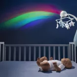 Chicco Rainbow – hudobná otočná hračka do detskej postieľky 3 v 1, projektor, nočné svetlo, neutrálna