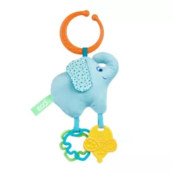   Chicco Elephant On the Go Eco+ textilná hračka na žuvanie z ekologického materiálu