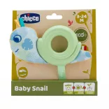 Chicco Baby Snail Eco+ detská slimáková hryzátka z ekologického materiálu