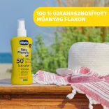 Chicco Ochranný sprej proti slnku SPF 50+, 150 ml, veľmi vysoká ochrana proti UVA, UVB a infračervenému žiareniu