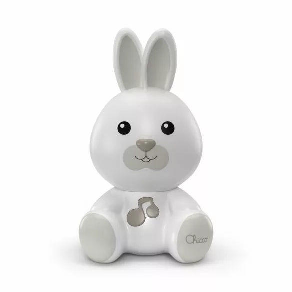 Chicco Dreamlight – hudobná lampička v tvare zajačika, prenosná, farba: neutrálna