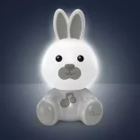 Chicco Dreamlight – hudobná lampička v tvare zajačika, prenosná, farba: neutrálna