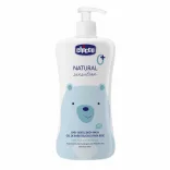 Chicco Jemný detský kúpeľ 500 ml s výťažkom z aloe a harmančeka – modro-biely