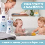 Chicco Jemný detský kúpeľ 500 ml s výťažkom z aloe a harmančeka – modro-biely