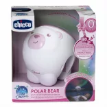 Chicco Polárny medveď projektor na detskú postieľku, stôl Polar Bear ružová