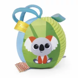   Chicco Soft Ball – mäkká textilná lopta s rolničkou – hračka do kočíka