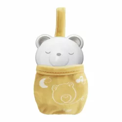   Chicco Day & Night Bear hudobná hrkálka a nočné svetielko – medvedík, biela