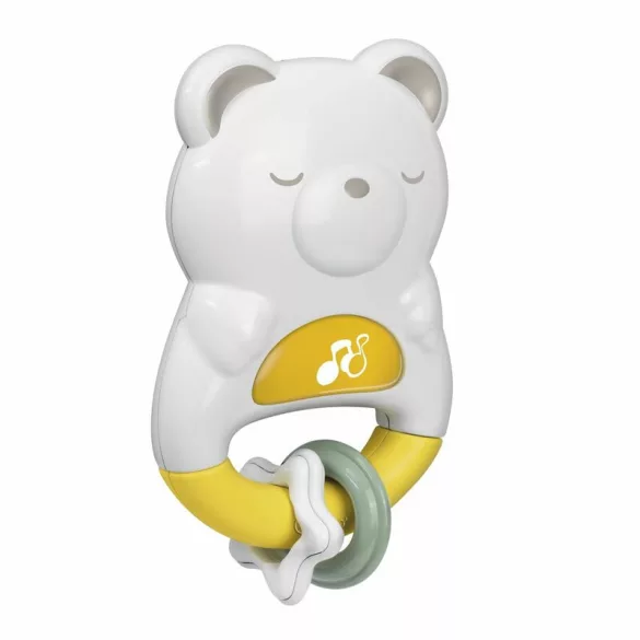 Chicco Day & Night Bear hudobná hrkálka a nočné svetielko – medvedík, biela