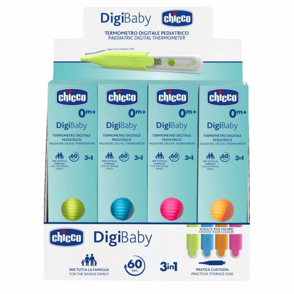 Chicco Digi Baby digitálny teplomer 1 ks v puzdre – ultra malý