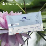 Chicco Voňavé vlhčené utierky 72 ks s lotosovou vodou – modré