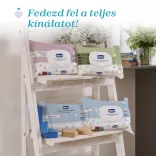 Chicco Biologicky rozložiteľné vlhčené utierky 60 ks bez vône bez plastu
