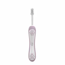   Chicco Zubná kefka 6–36 mesiacov s ultra jemnými štetinami – fialová